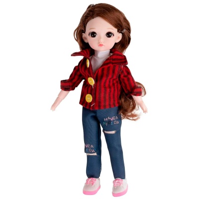 Кукла шарнирная Alisa Kawaii с длинными волосами брюнетка 30 см 1TOY Т24340 1